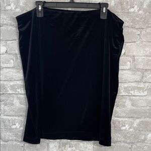 J. Jill Black Velvet Pencil Skirt